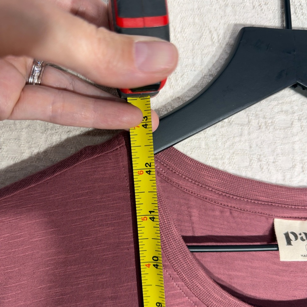 Pact Long Sleeve Dusty Rose Dress has pockets 100% Organic Cotton - Picture 5 of 7